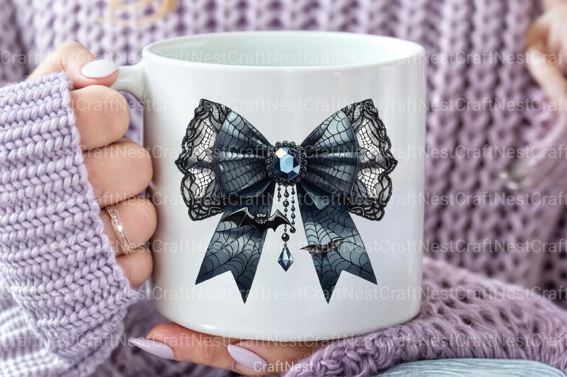 Halloween Coquette Bow Clipart Bundle 25 - CraftNest - Digital Crafting and Art