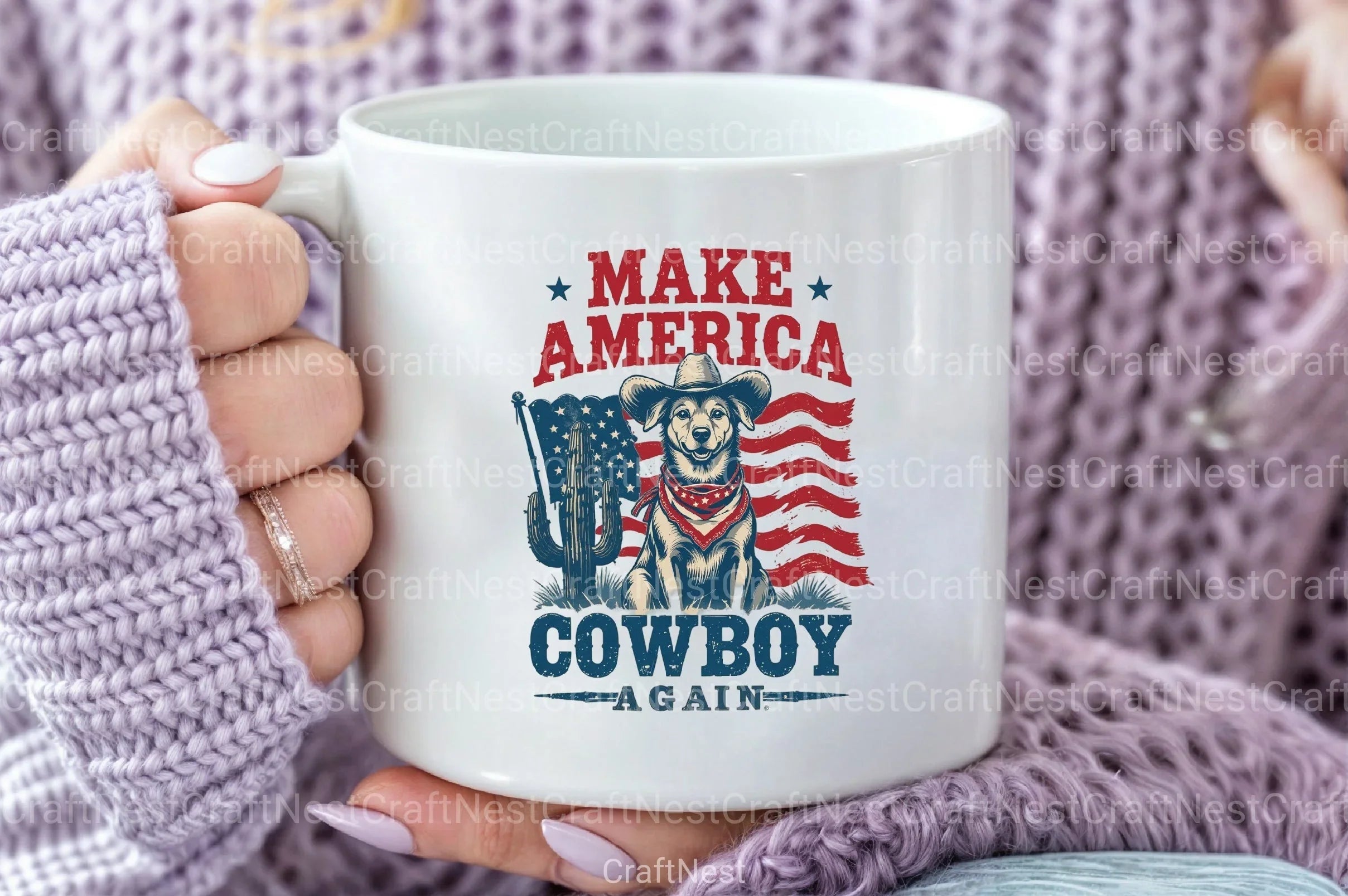 Patriotic Cowboy 4th of July Dog Clipart Bundle - CraftNest - Digital Crafting and Art