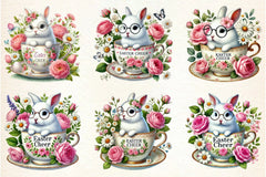 Easter Bunny Clipart Bundle - CraftNest - Digital Crafting and Art