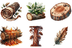 Tree Bark Clipart Bundle - CraftNest - Digital Crafting and Art