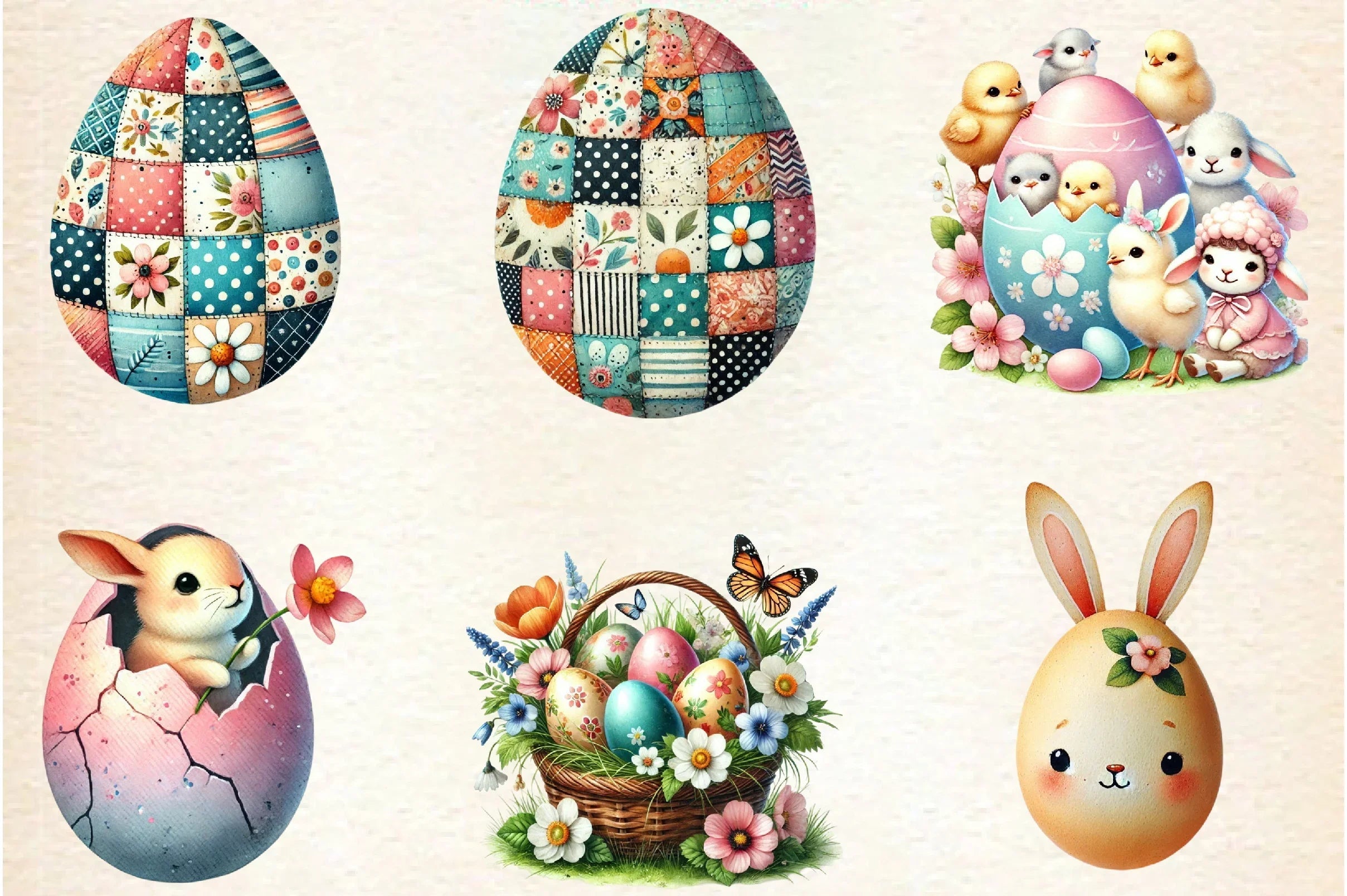 Easter Egg Clipart Bundle - CraftNest - Digital Crafting and Art