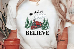 Believe North Pole Train Christmas Clipart Bundle - CraftNest - Digital Crafting and Art