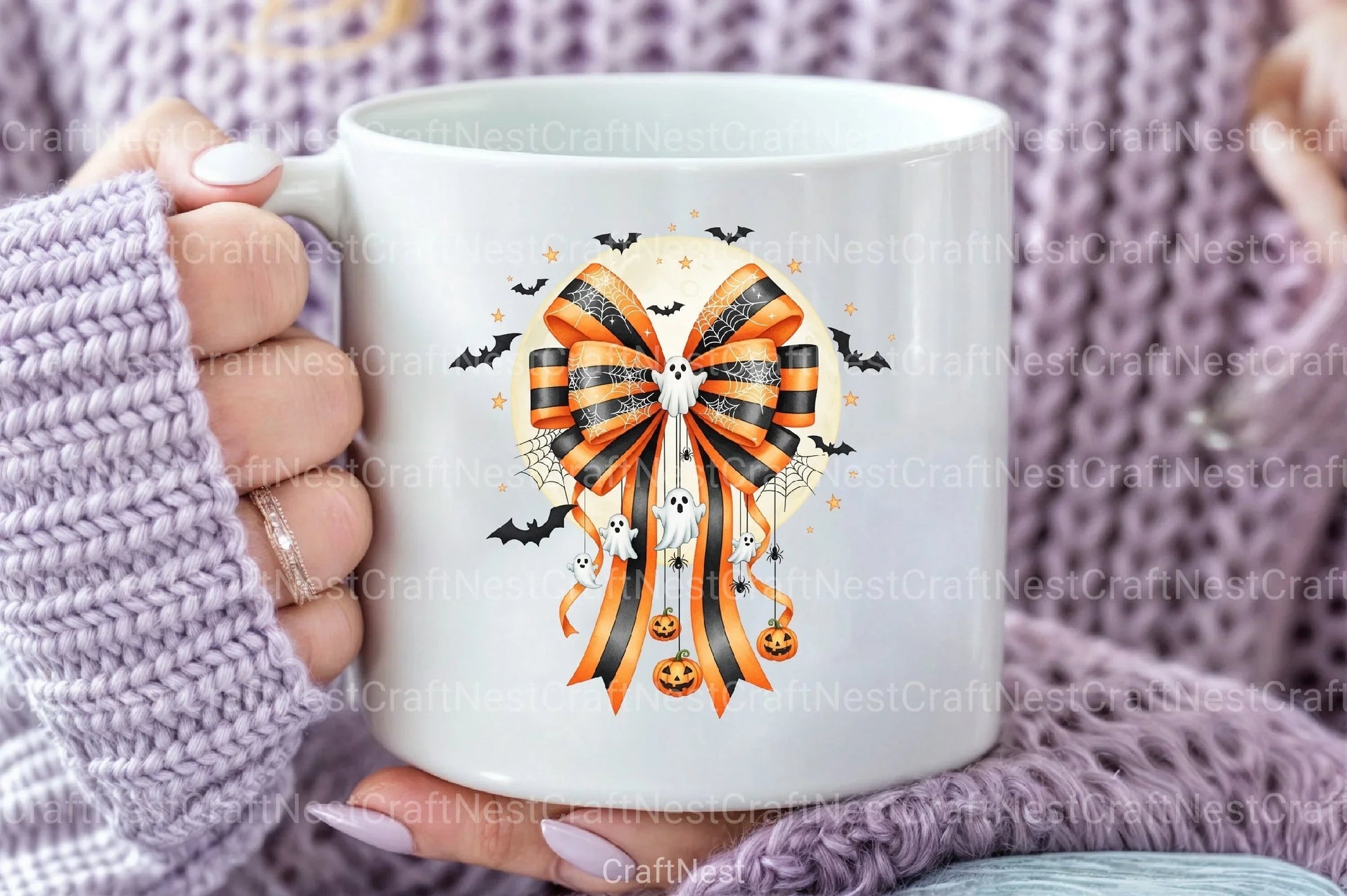 Halloween Coquette Bow Clipart Bundle 1 - CraftNest - Digital Crafting and Art