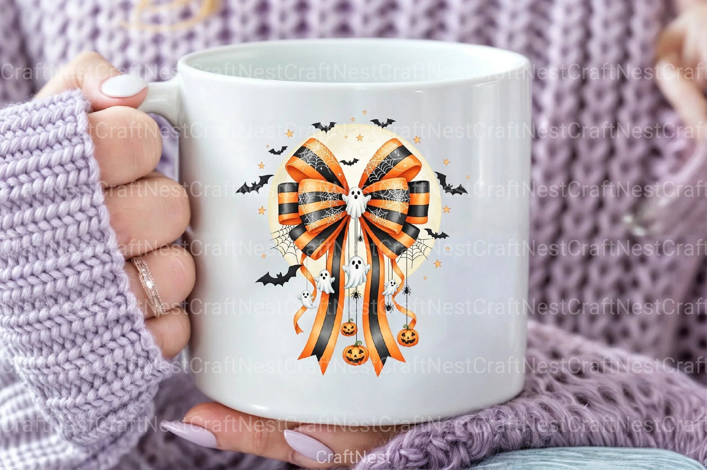 Halloween Coquette Bow Clipart Bundle 1 - CraftNest - Digital Crafting and Art