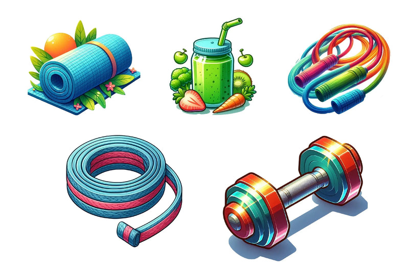 Gym Workout Clipart Bundle - CraftNest - Digital Crafting and Art