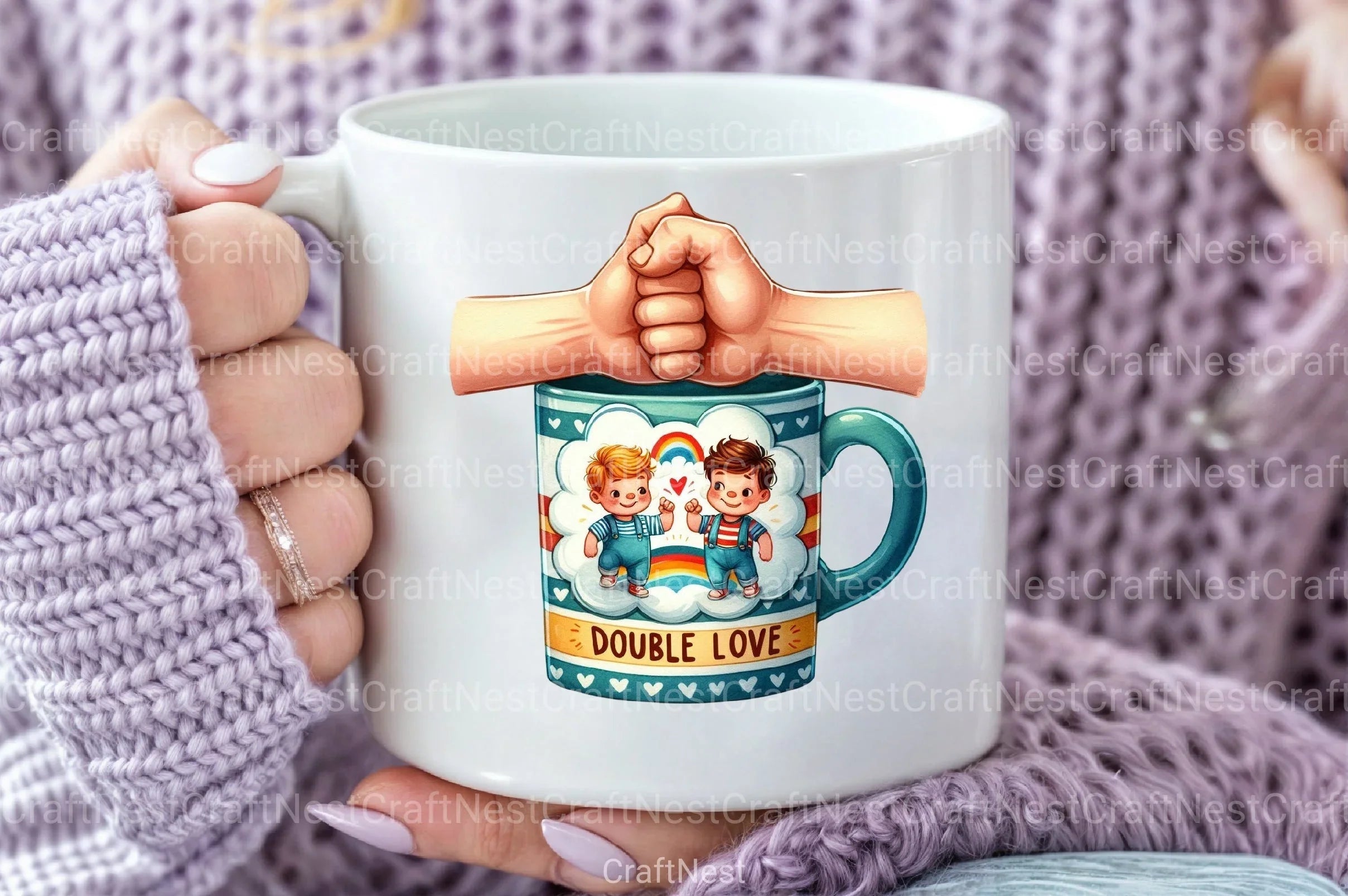 Kids Father’s Day Fist Bump Clipart Bundle 2 - CraftNest - Digital Crafting and Art