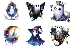 Enchanted Ghost Halloween Clipart Bundle 2 - CraftNest - Digital Crafting and Art