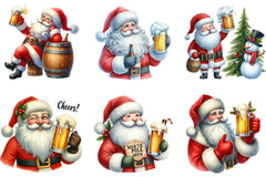 Christmas Santa Beer Mug Wrap Bundle - CraftNest - Digital Crafting and Art