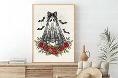 Cute Floral Halloween Lace Ghost Clipart Bundle 1 - CraftNest - Digital Crafting and Art