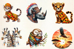 Black Month Animals Clipart Bundle - CraftNest - Digital Crafting and Art