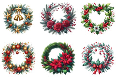 Christmas Wreath Clipart Bundle 99 - CraftNest - Digital Crafting and Art