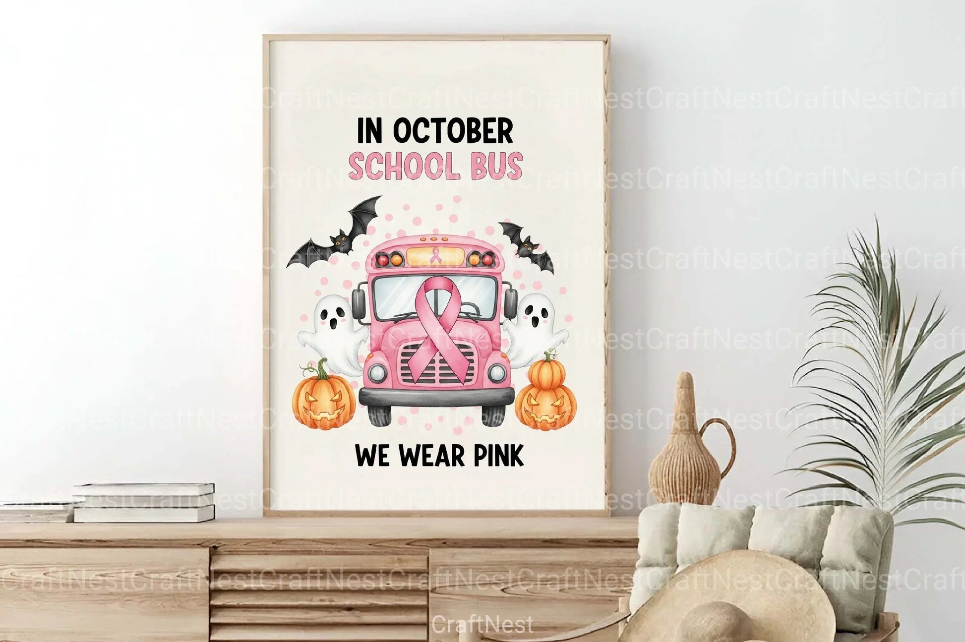 Halloween Breast Cancer Clipart Bundle 1 - CraftNest - Digital Crafting and Art