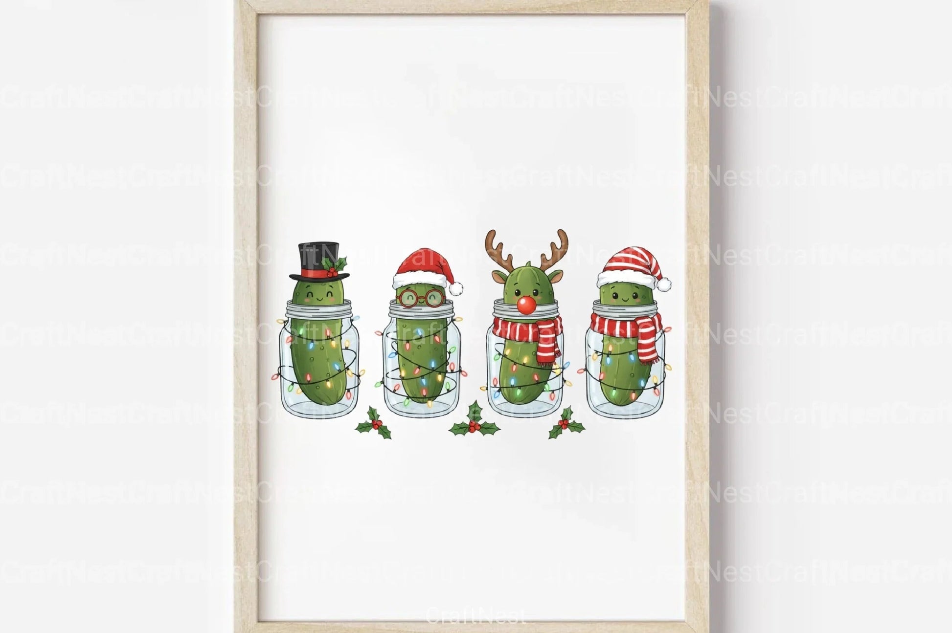 Christmas Pickles Clipart Bundle - CraftNest - Digital Crafting and Art