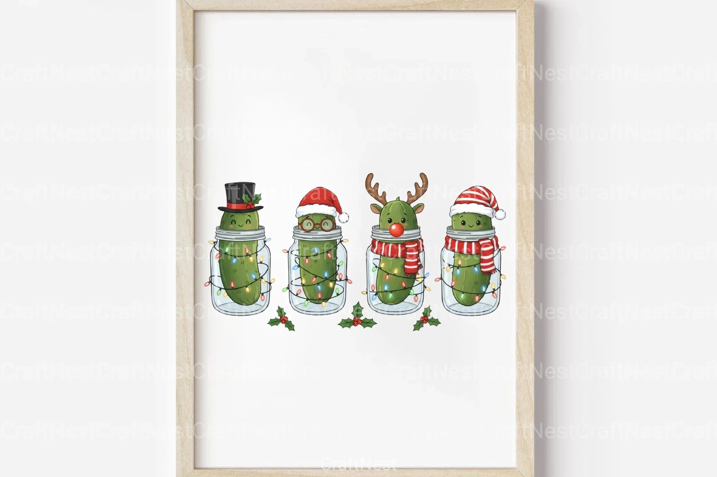 Christmas Pickles Clipart Bundle - CraftNest - Digital Crafting and Art