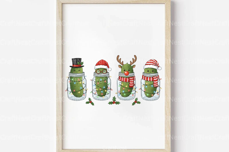 Christmas Pickles Clipart Bundle - CraftNest - Digital Crafting and Art