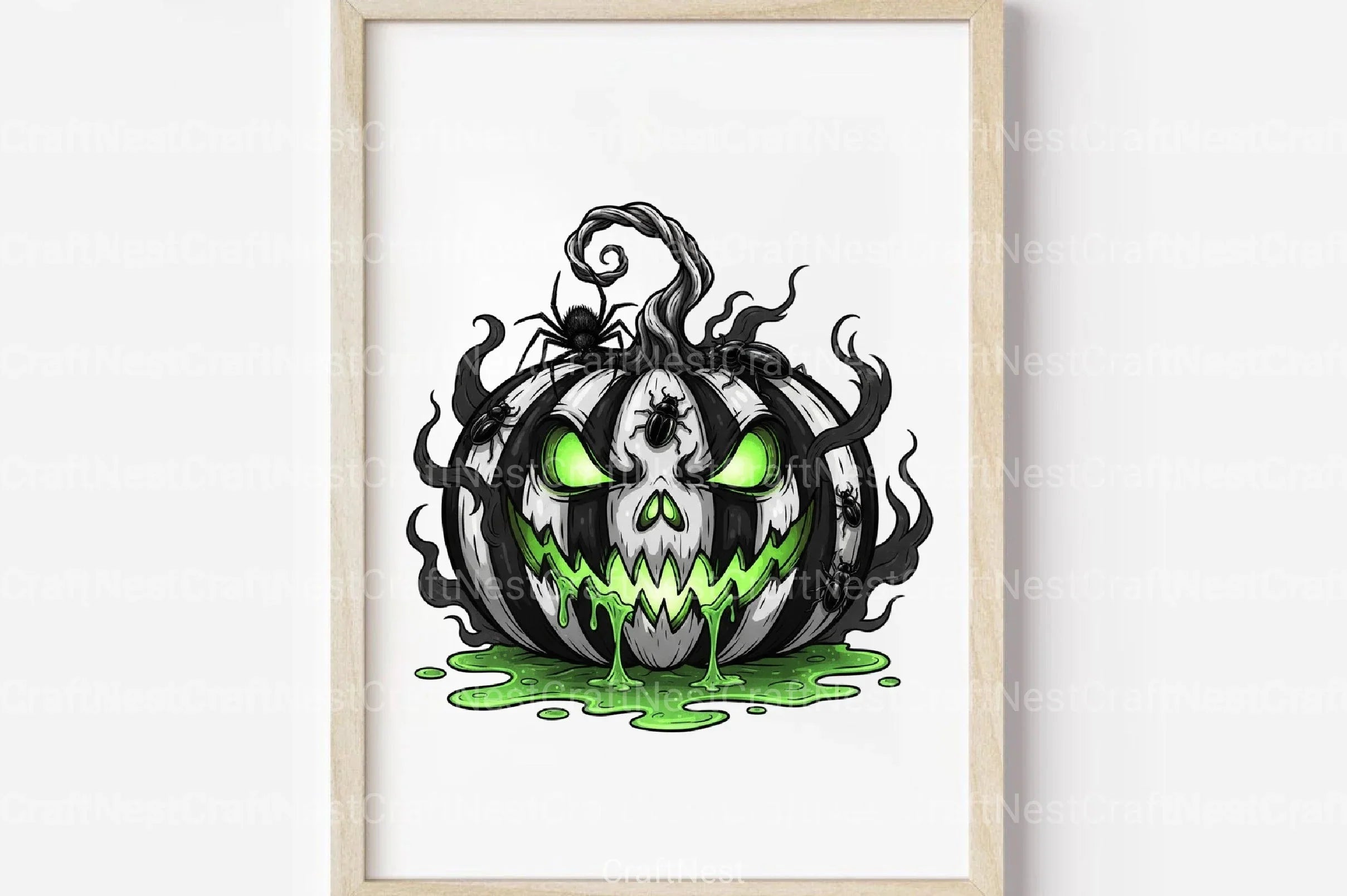 Spooky Pumpkin Halloween Clipart Bundle - CraftNest - Digital Crafting and Art