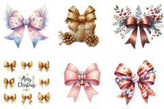 Christmas Libbey Wrap & Bow Clipart Bundle - CraftNest - Digital Crafting and Art