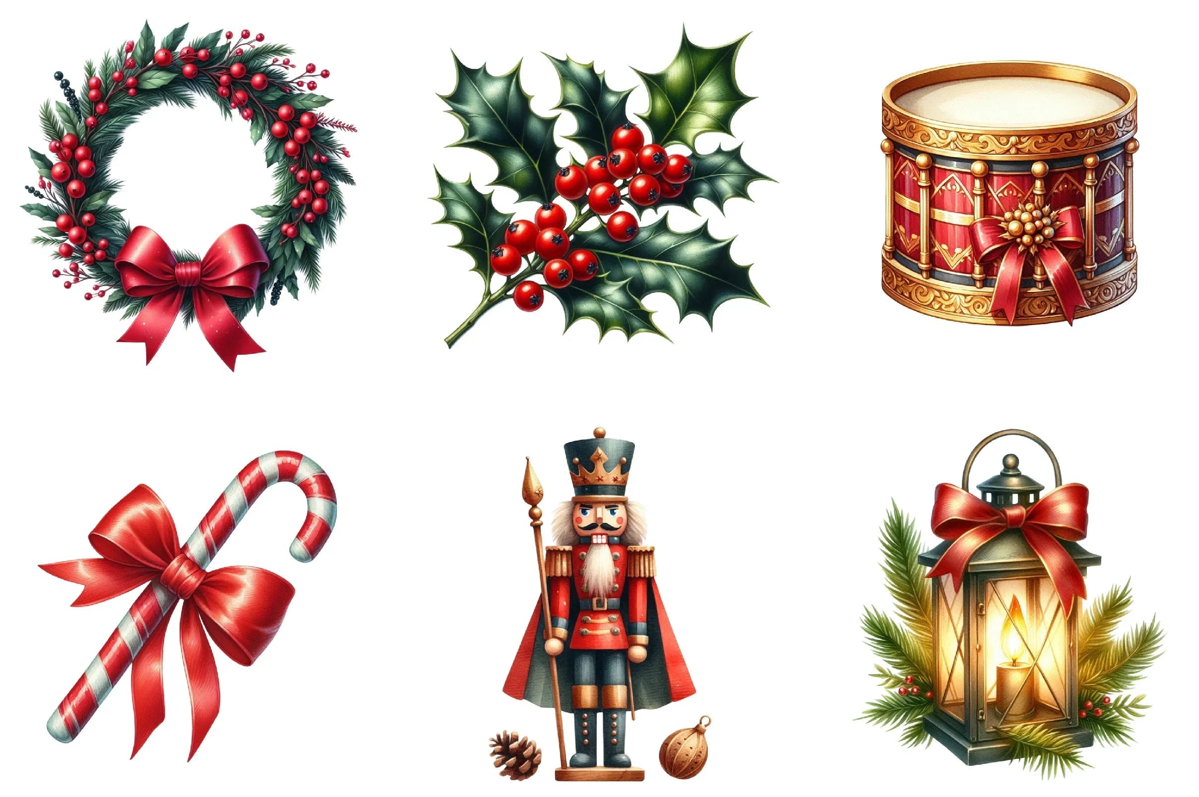 Christmas Elements Clipart Bundle - CraftNest - Digital Crafting and Art