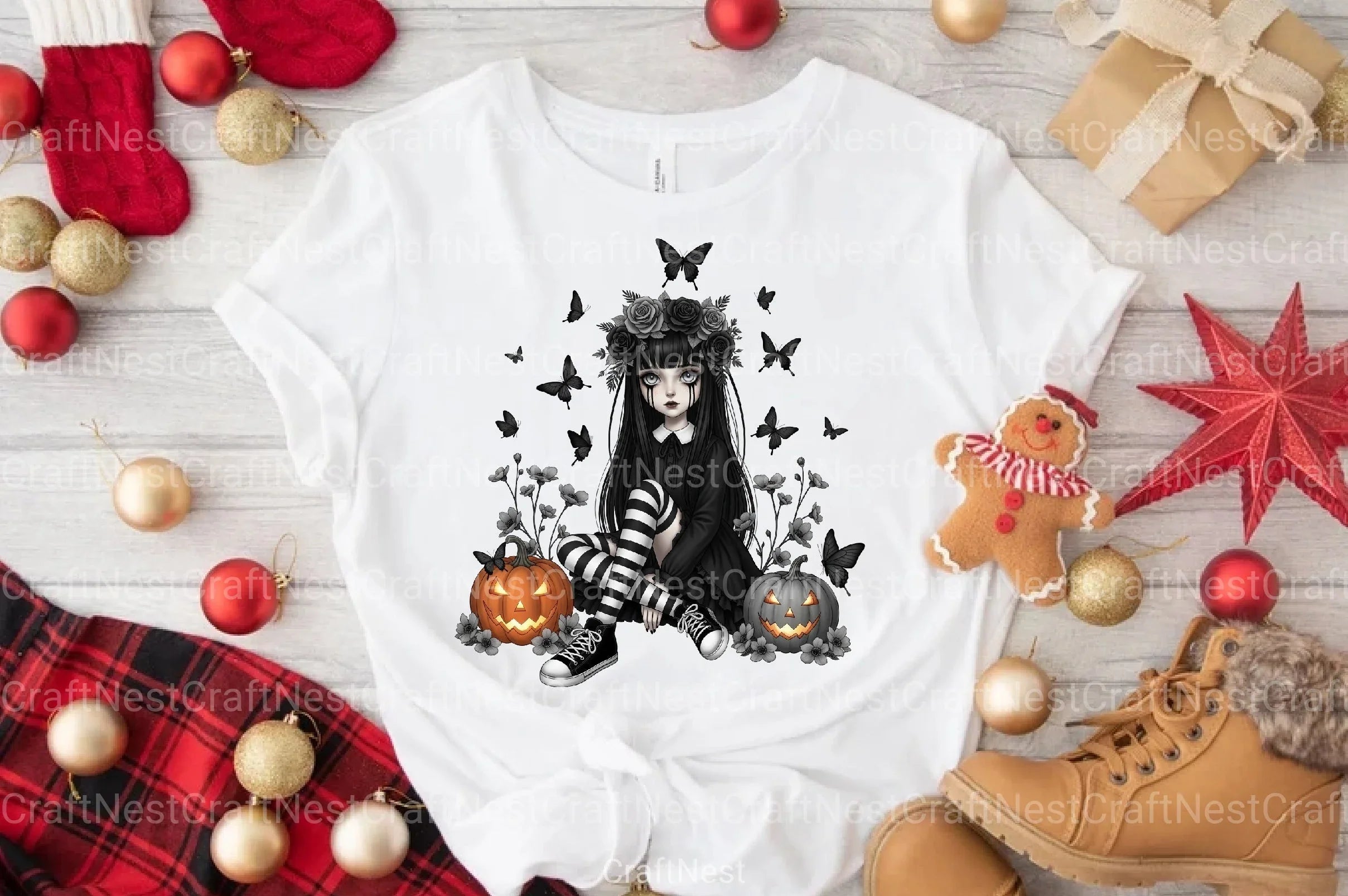 Whimsical Halloween Girl Clipart Bundle - CraftNest - Digital Crafting and Art