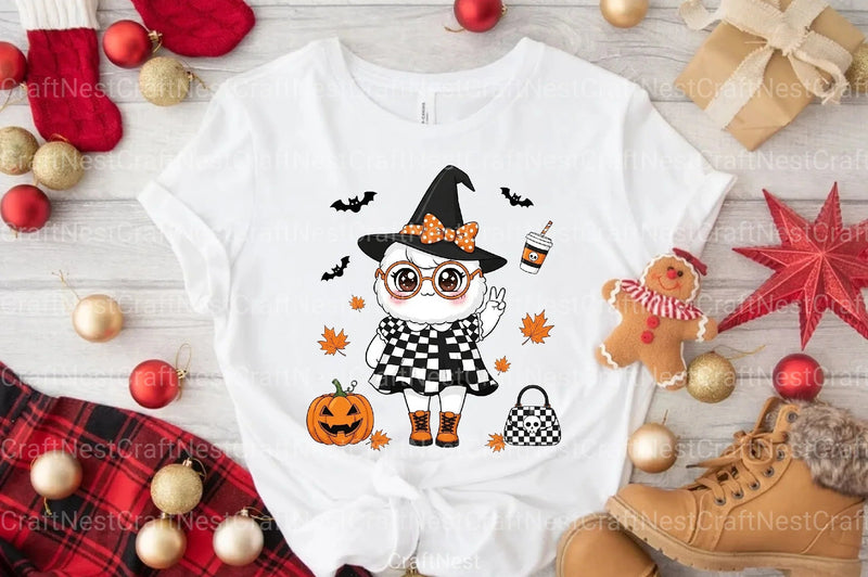 Cute Halloween Ghost Clipart Bundle 2 - CraftNest - Digital Crafting and Art