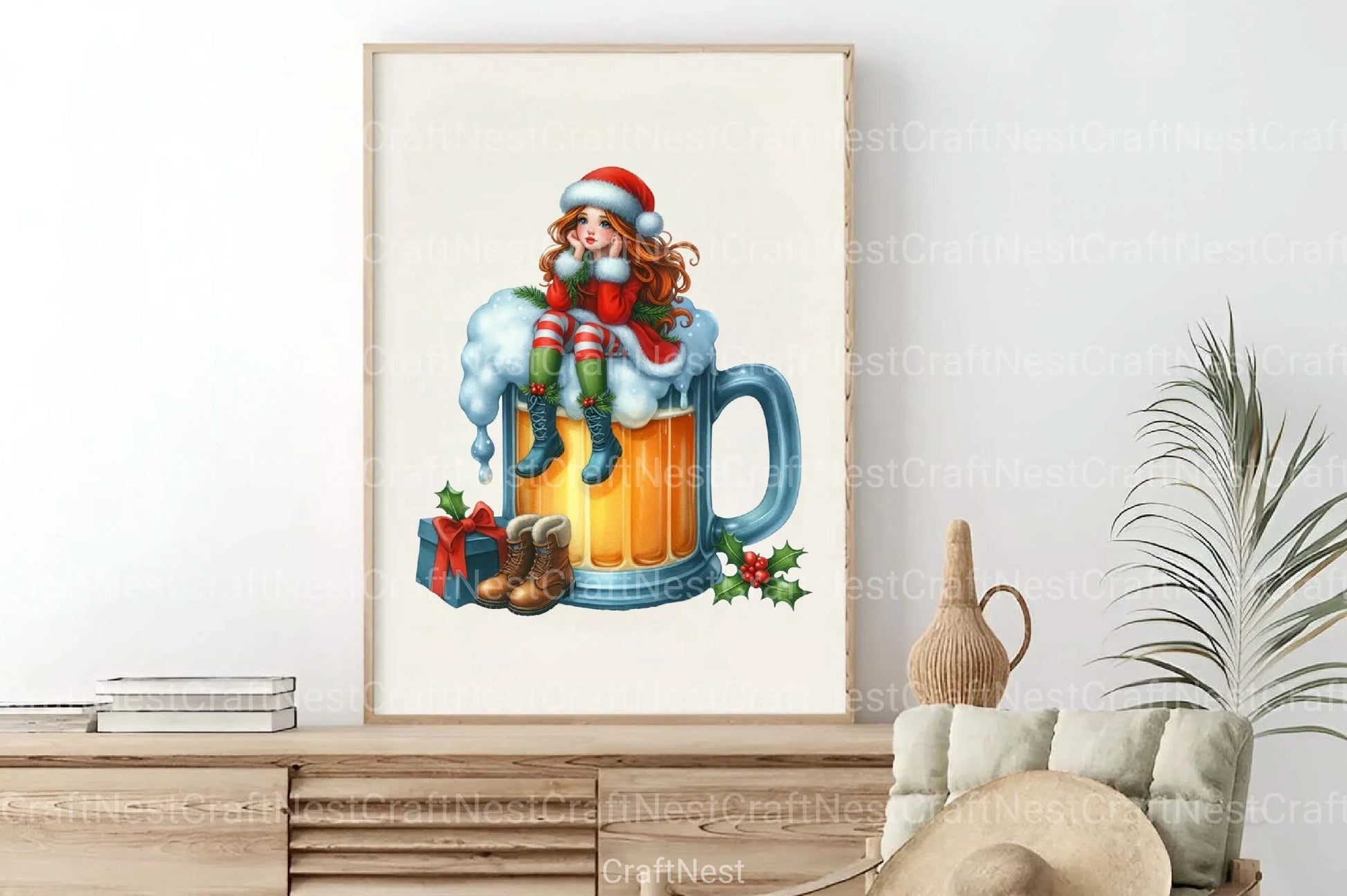 Whimsical Winter Brew Clipart Bundle - CraftNest - Digital Crafting and Art