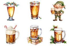Christmas Beer Clipart Bundle - CraftNest - Digital Crafting and Art