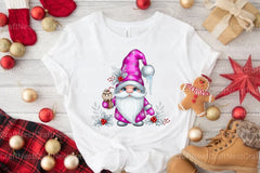 Pink Christmas Gnome Clipart Bundle - CraftNest - Digital Crafting and Art