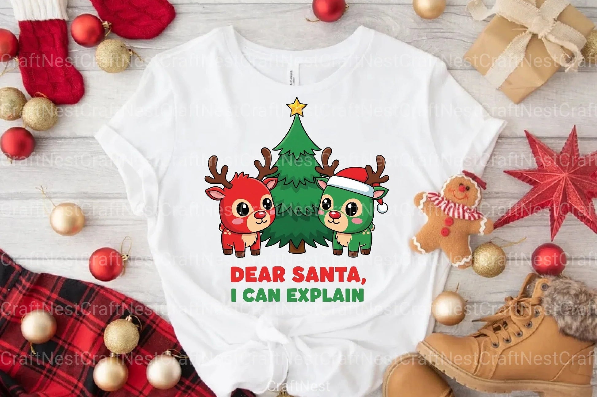 Dear Santa, I Can Explain Christmas Clipart Bundle - CraftNest - Digital Crafting and Art