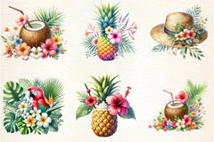 Tropical Spring Clipart Bundle - CraftNest - Digital Crafting and Art