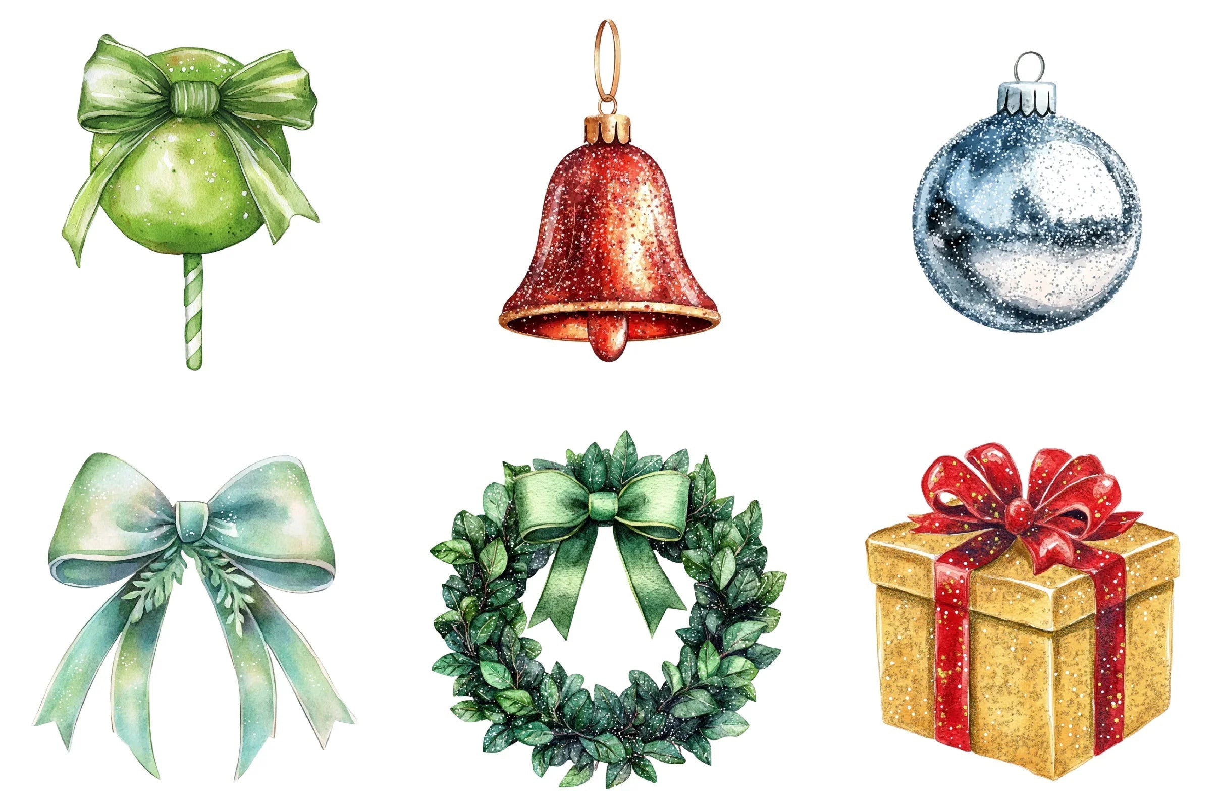 Coquette Gilter Christmas Clipart Bundle - CraftNest - Digital Crafting and Art