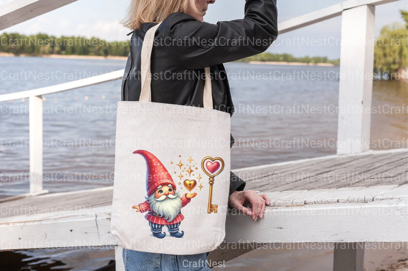 Valentine Gnomes Clipart Bundle 4 - CraftNest - Digital Crafting and Art