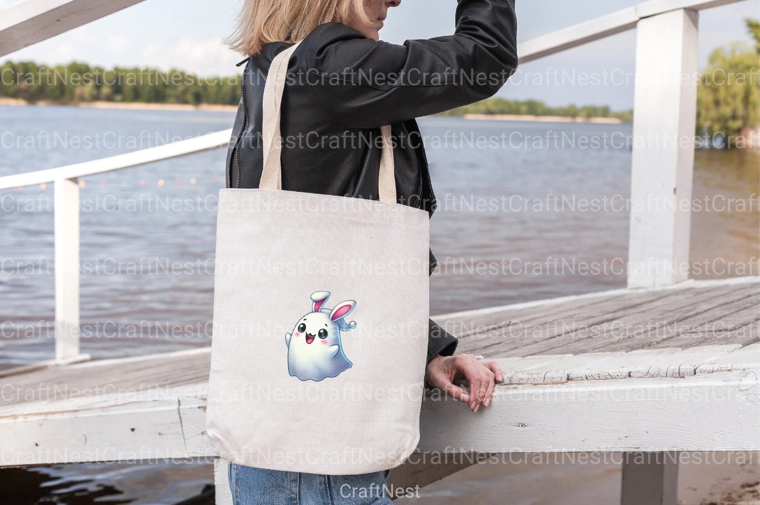 Happy Spooky Easter Ghost Clipart Bundle - CraftNest - Digital Crafting and Art