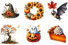 Fall Halloween Clipart Bundle - CraftNest - Digital Crafting and Art