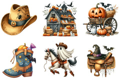 Western Halloween Clipart Bundle - CraftNest - Digital Crafting and Art