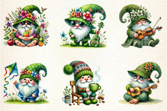 Funny Spring Gnome Clipart Bundle - CraftNest - Digital Crafting and Art