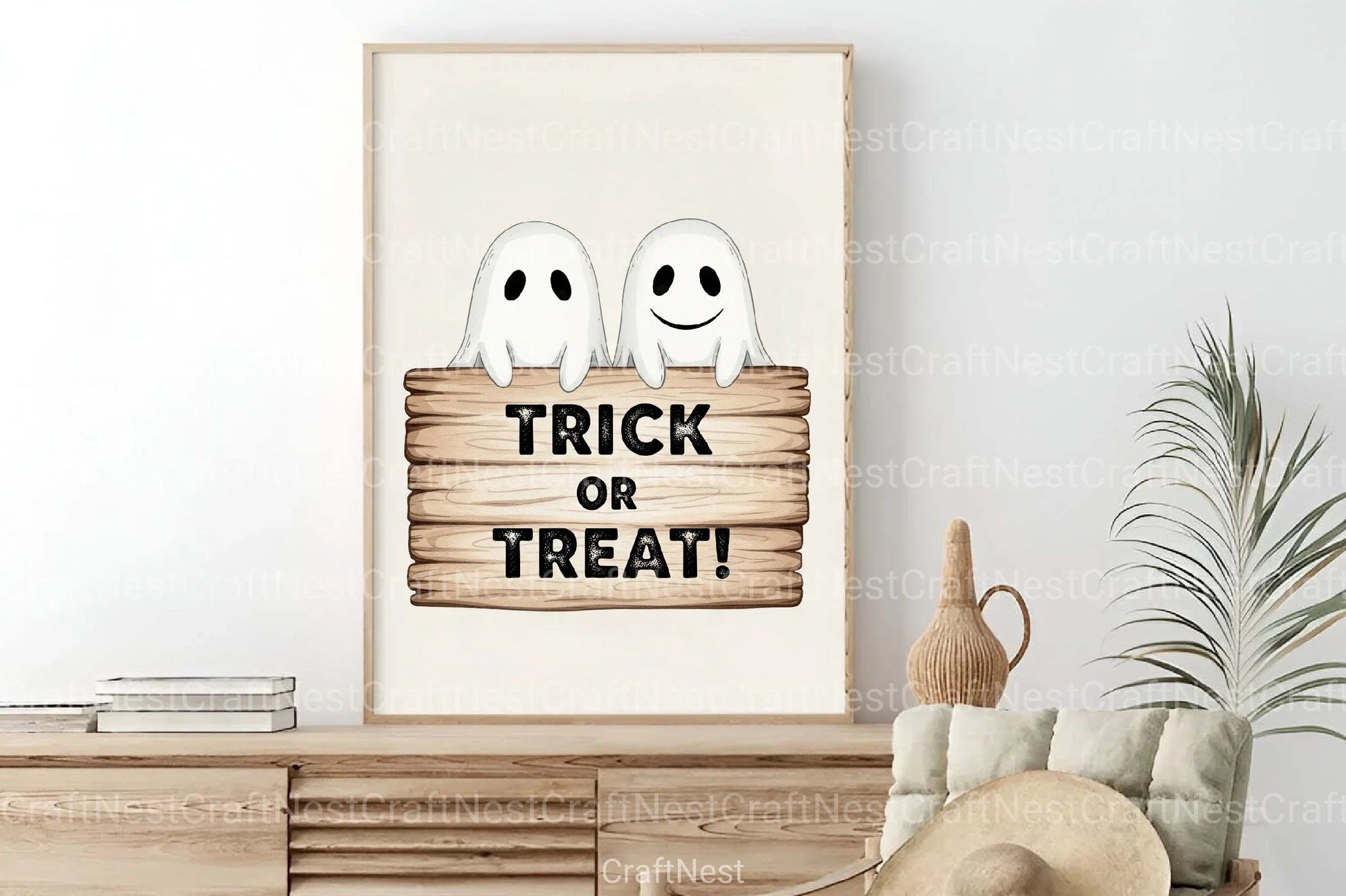 Smiling Ghosts Clipart Bundle for Halloween - CraftNest - Digital Crafting and Art