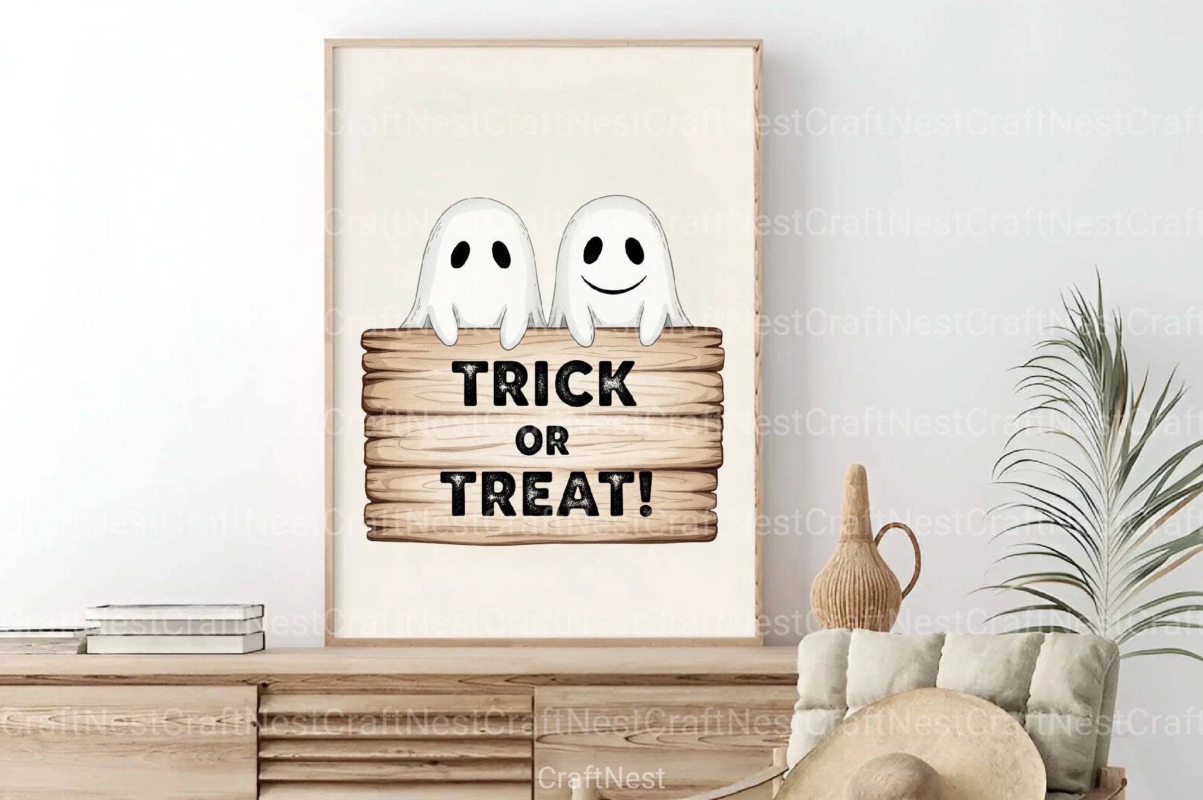 Smiling Ghosts Clipart Bundle for Halloween - CraftNest - Digital Crafting and Art