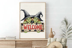 Witches Welcome Illustration Art Clipart Bundle - CraftNest - Digital Crafting and Art