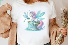 Cute Fairy Unicorn Clipart Bundle - CraftNest - Digital Crafting and Art