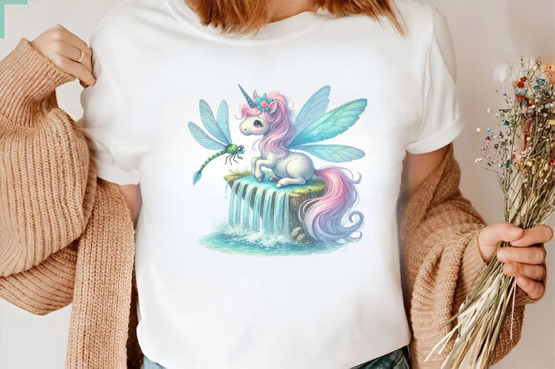Cute Fairy Unicorn Clipart Bundle - CraftNest - Digital Crafting and Art