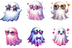 Sassy Shades Ghost Halloween Clipart Bundle - CraftNest - Digital Crafting and Art