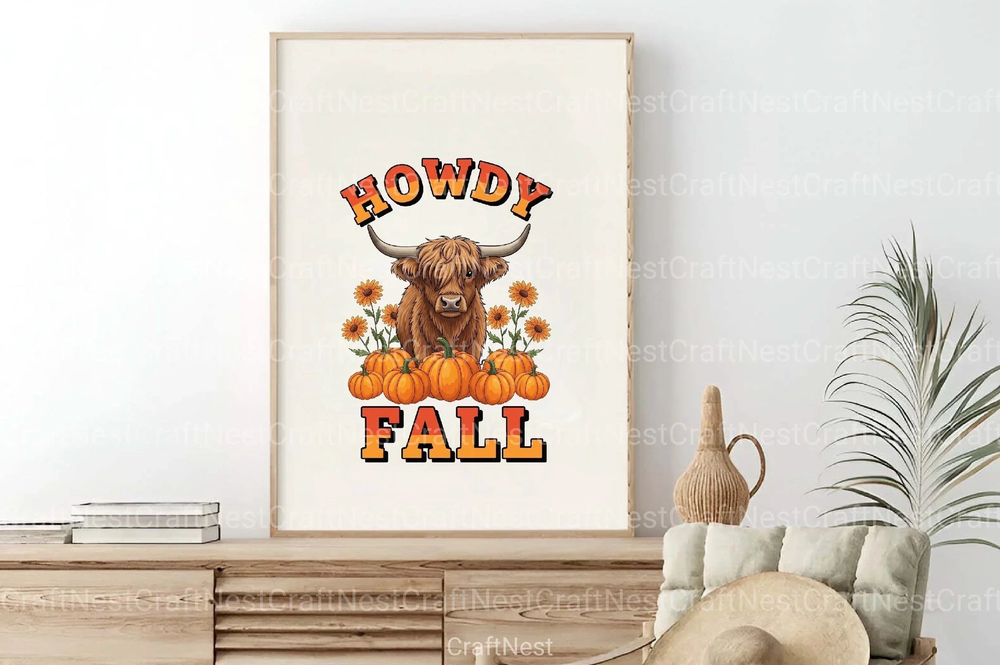 Howdy Highland Fall Graphic Clipart Bundle - CraftNest - Digital Crafting and Art