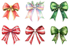 Christmas Coquette Bows Clipart Bundle - CraftNest - Digital Crafting and Art
