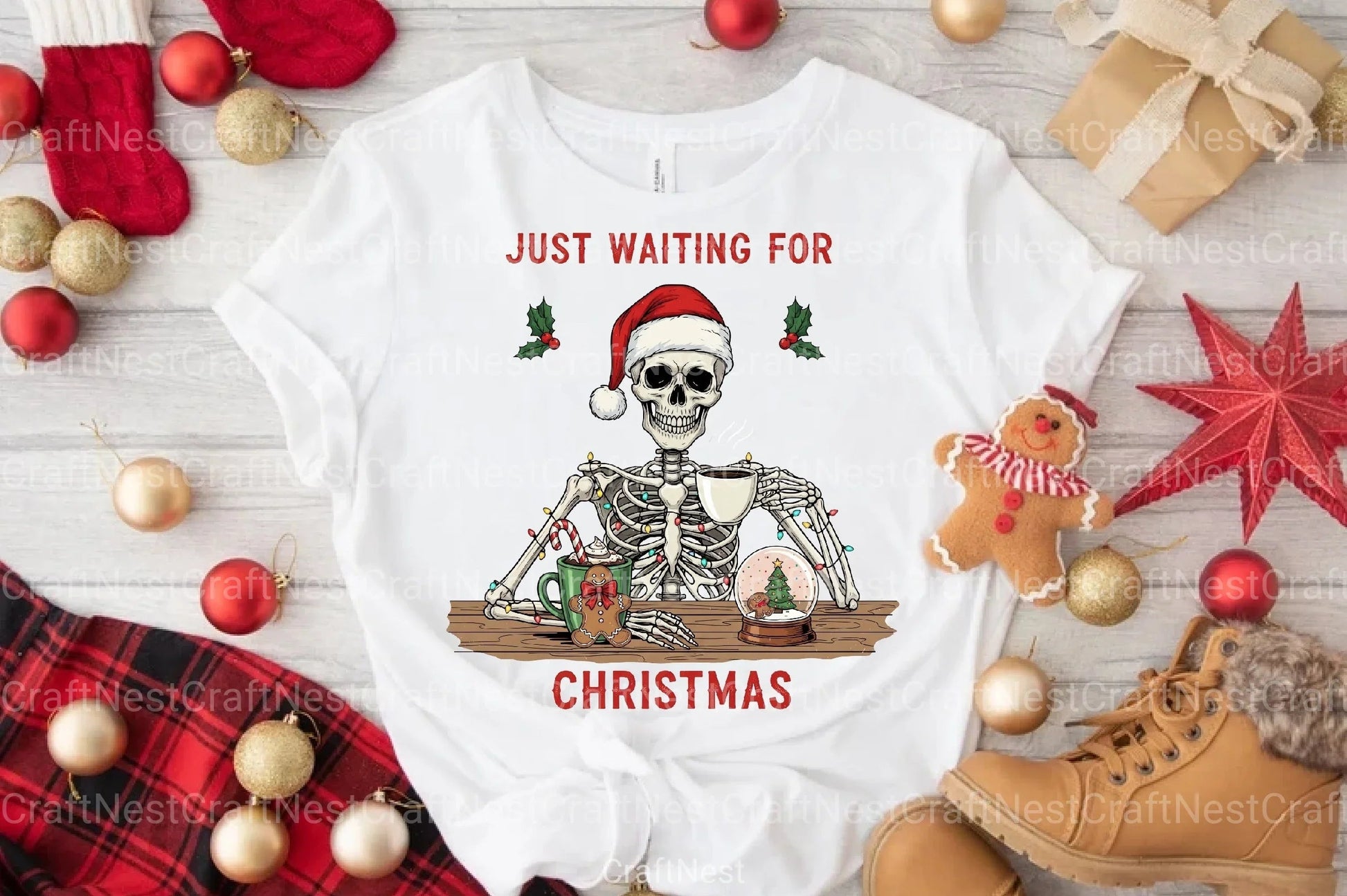 Funny Skeleton Christmas Clipart Bundle 2 - CraftNest - Digital Crafting and Art