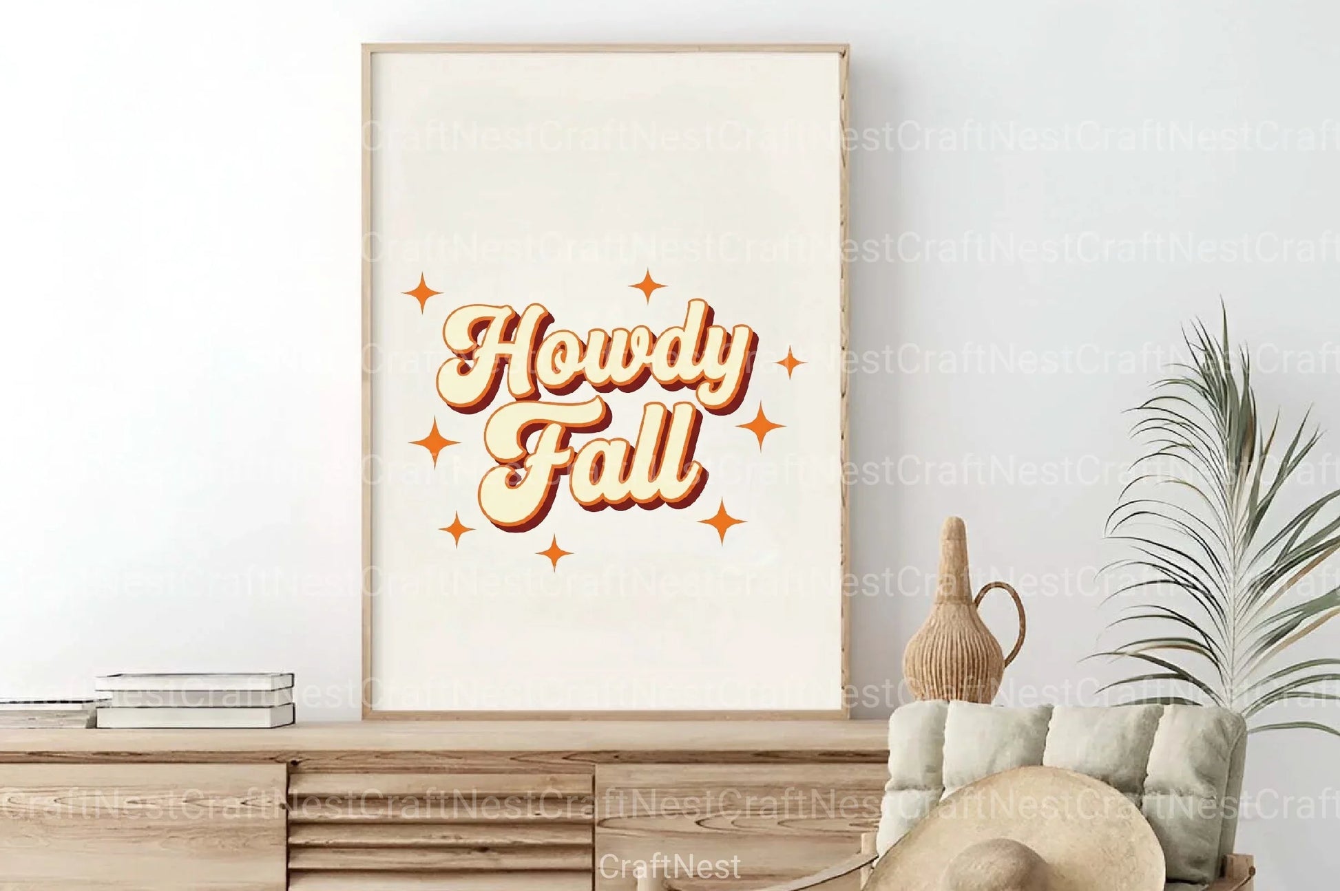 Retro Howdy Fall Graphic Clipart Bundle - CraftNest - Digital Crafting and Art