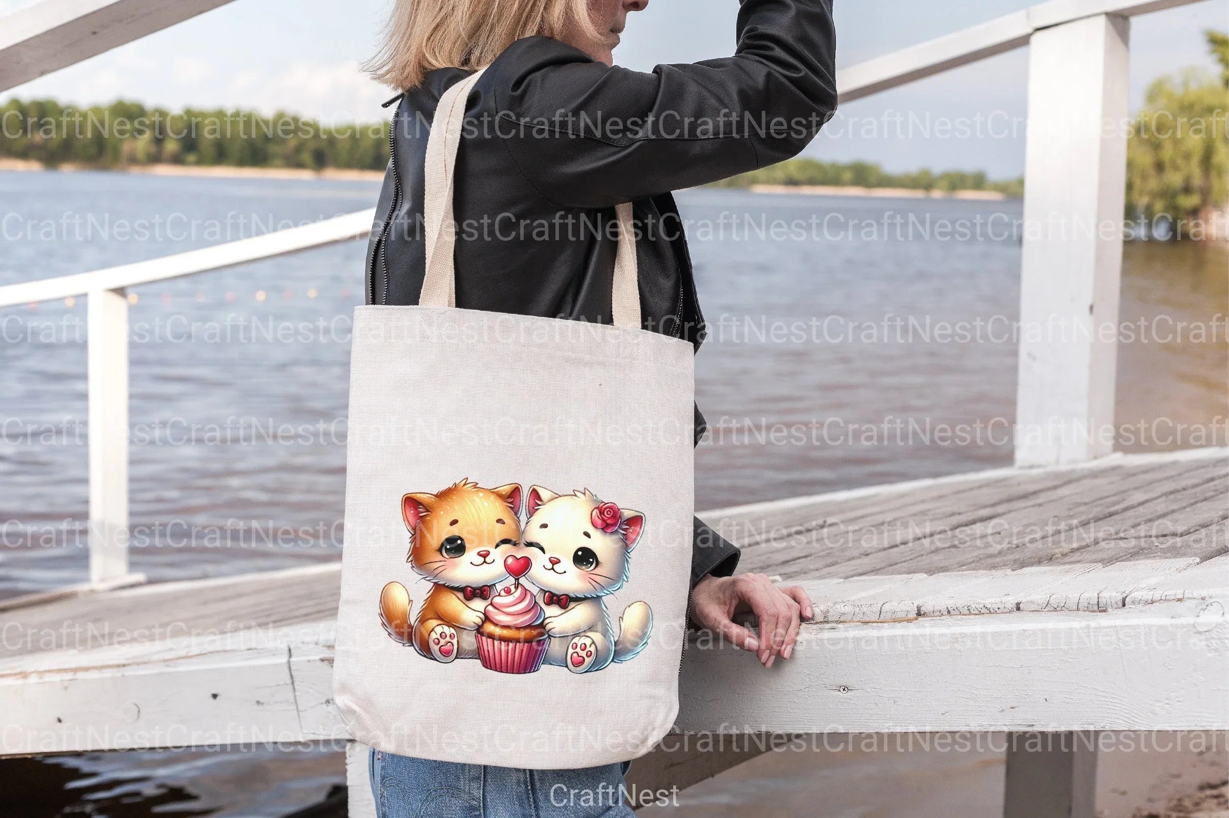 Valentine Cat Love Clipart Bundle - CraftNest - Digital Crafting and Art