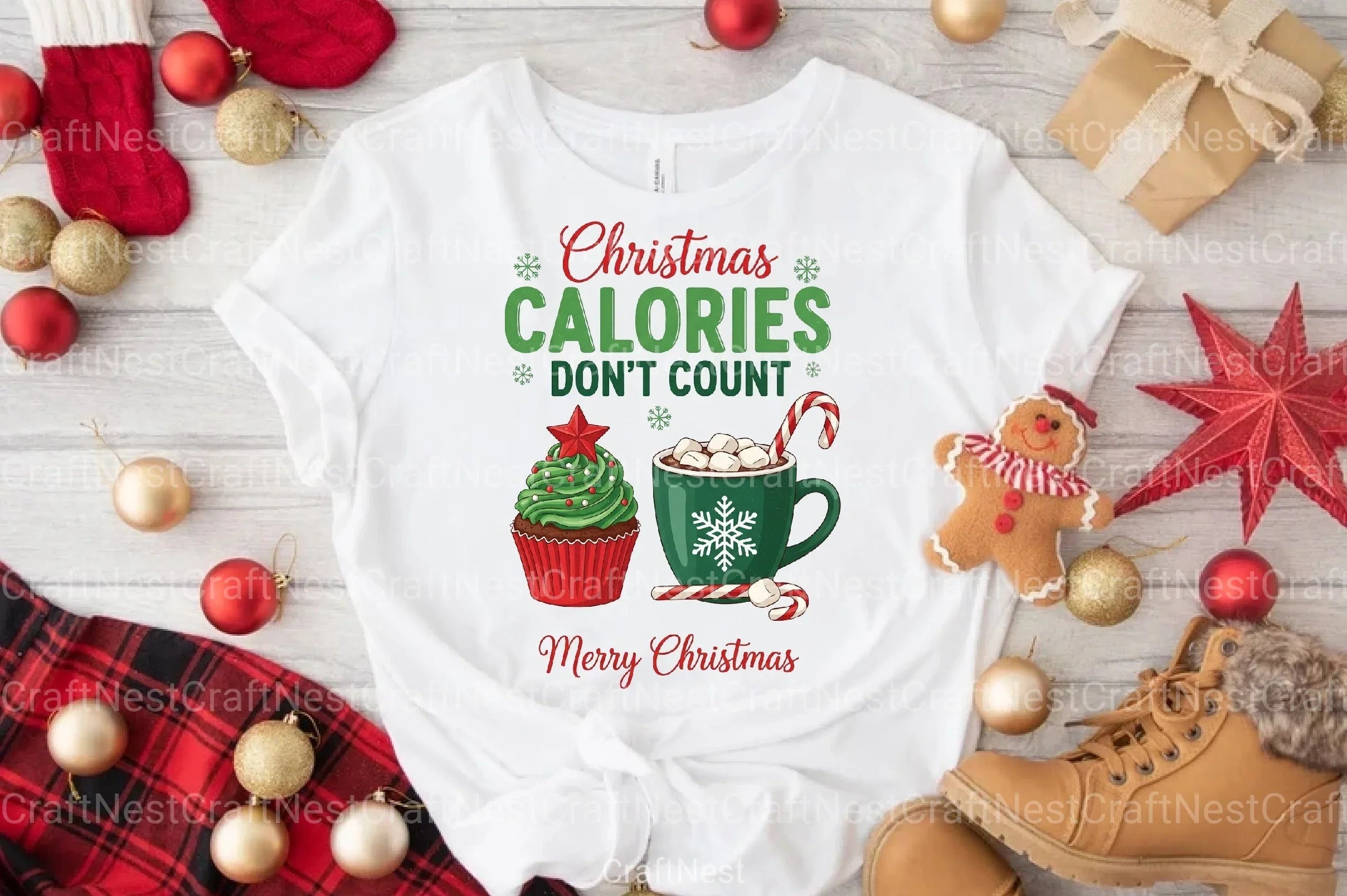 Christmas Calories Don't Count Clipart Bundle - CraftNest - Digital Crafting and Art