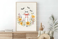 Cute Floral Halloween Lace Ghost Clipart Bundle 2 - CraftNest - Digital Crafting and Art