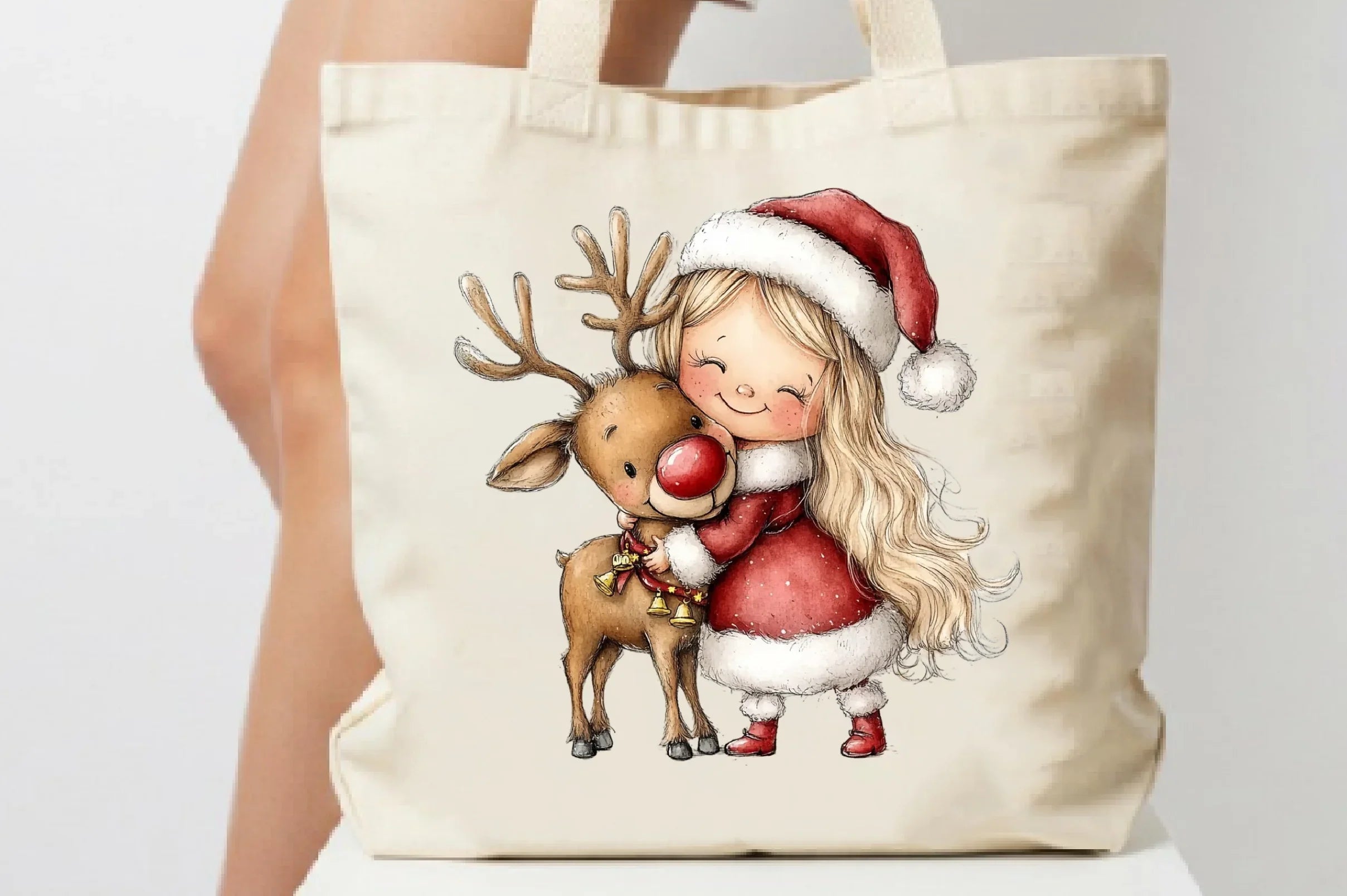 Cute Christmas Girls Clipart Bundle - CraftNest - Digital Crafting and Art