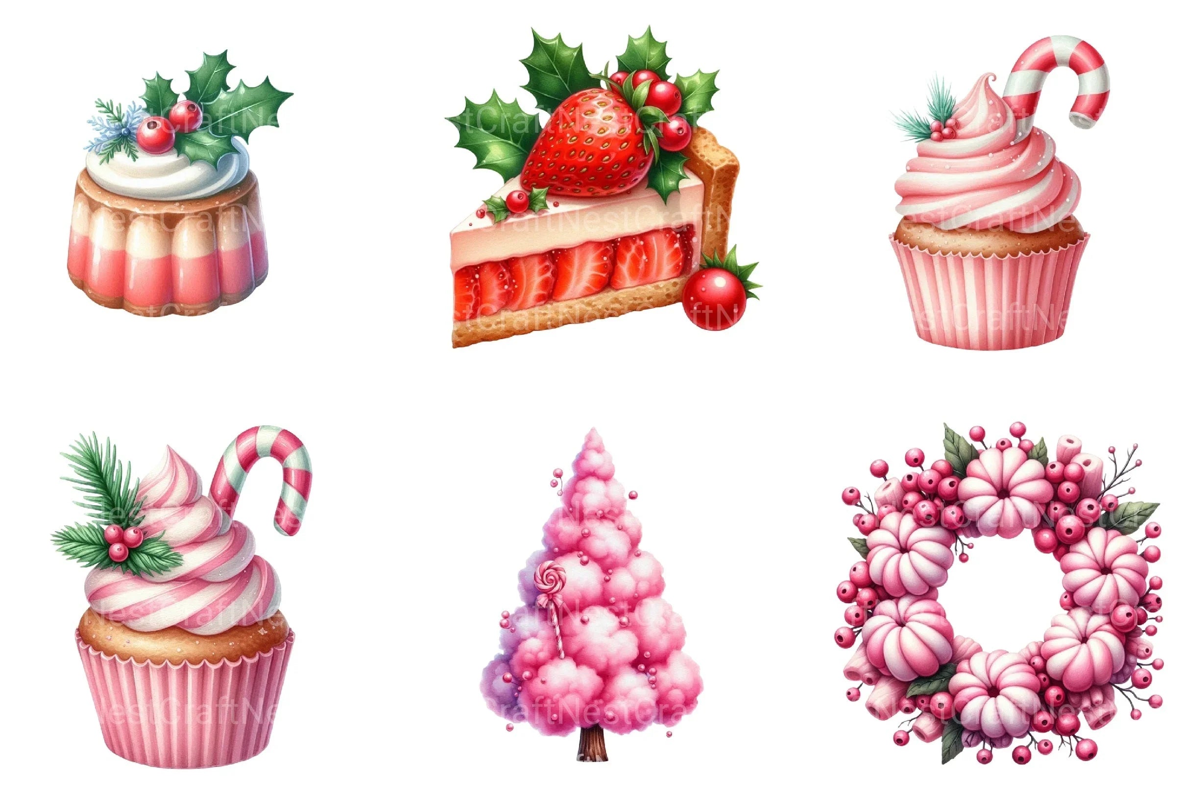 Sweet Christmas Clipart Bundle 3 - CraftNest - Digital Crafting and Art